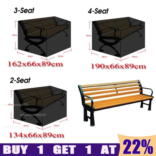 Waterproof garden bench - bench, cover