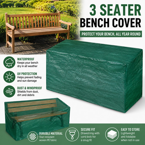 Seater bench cover garden - bench,
